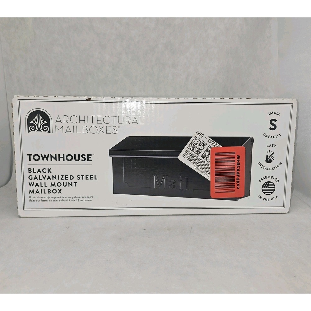 NIB Gibraltar Architectrual Galvanized Steel Small Townhouse Wall-Mount Mailbox